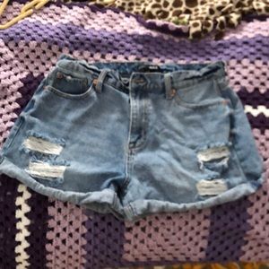 Fashion Nova Ripped jean shorts